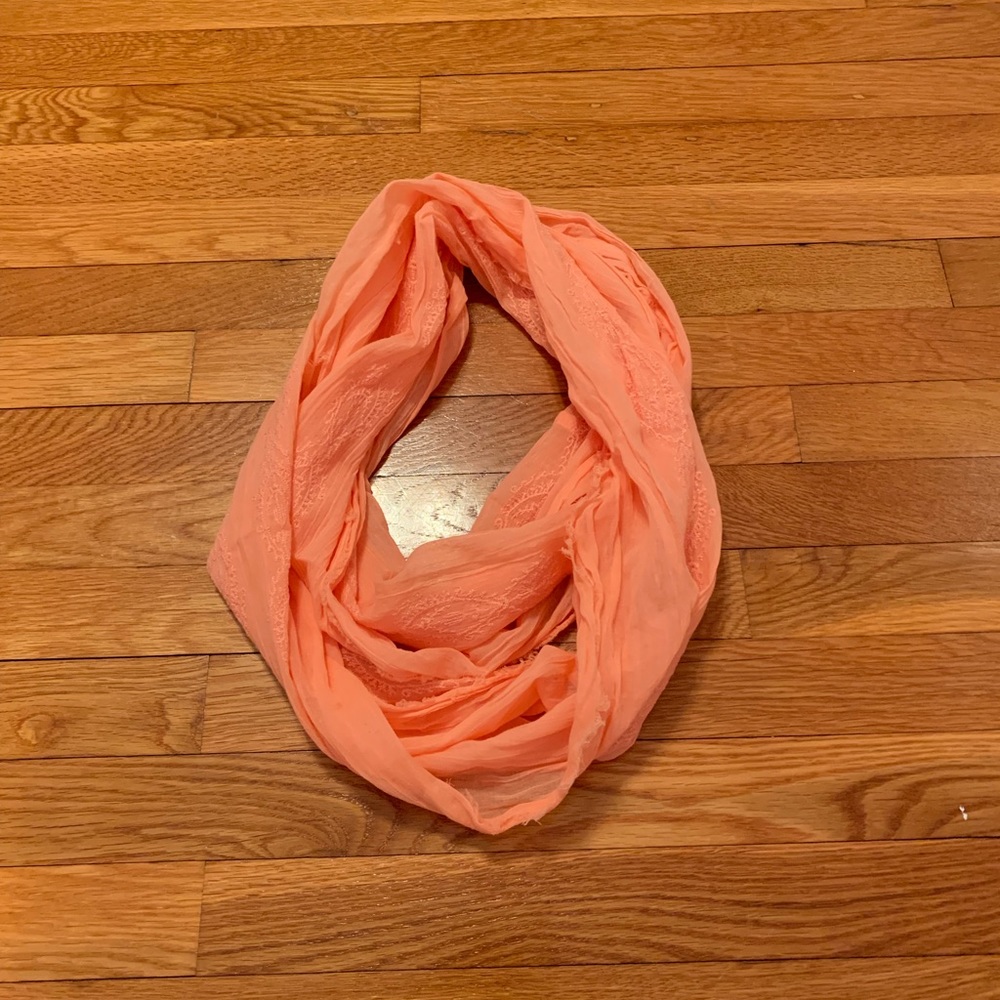 Aeropostale peach infinity scarf